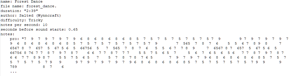 Block Band Example Song